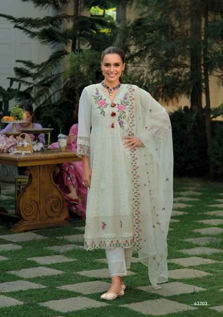 Kailee Fashion Nazm Cotton Readymade Suit (4 pcs Catalogue)
