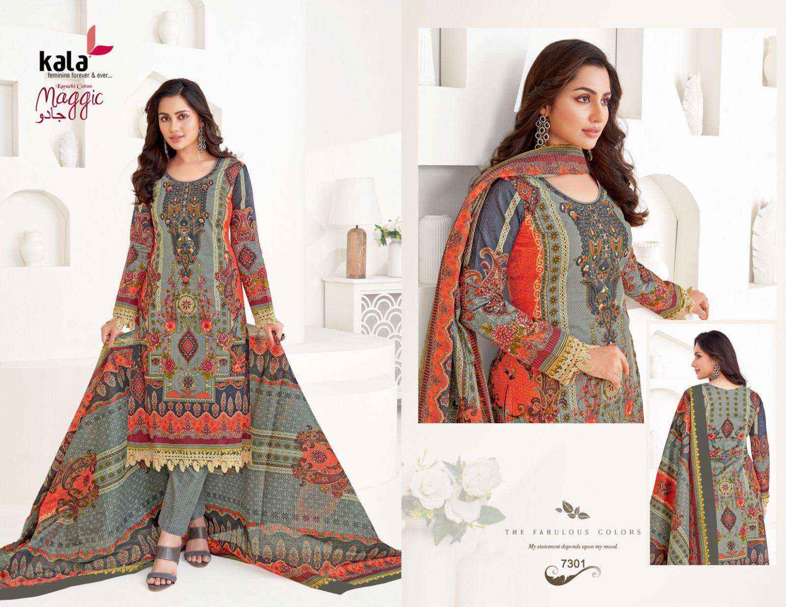 Kala Maggic Vol 22 Cotton Dress Material 12 pcs Catalogue