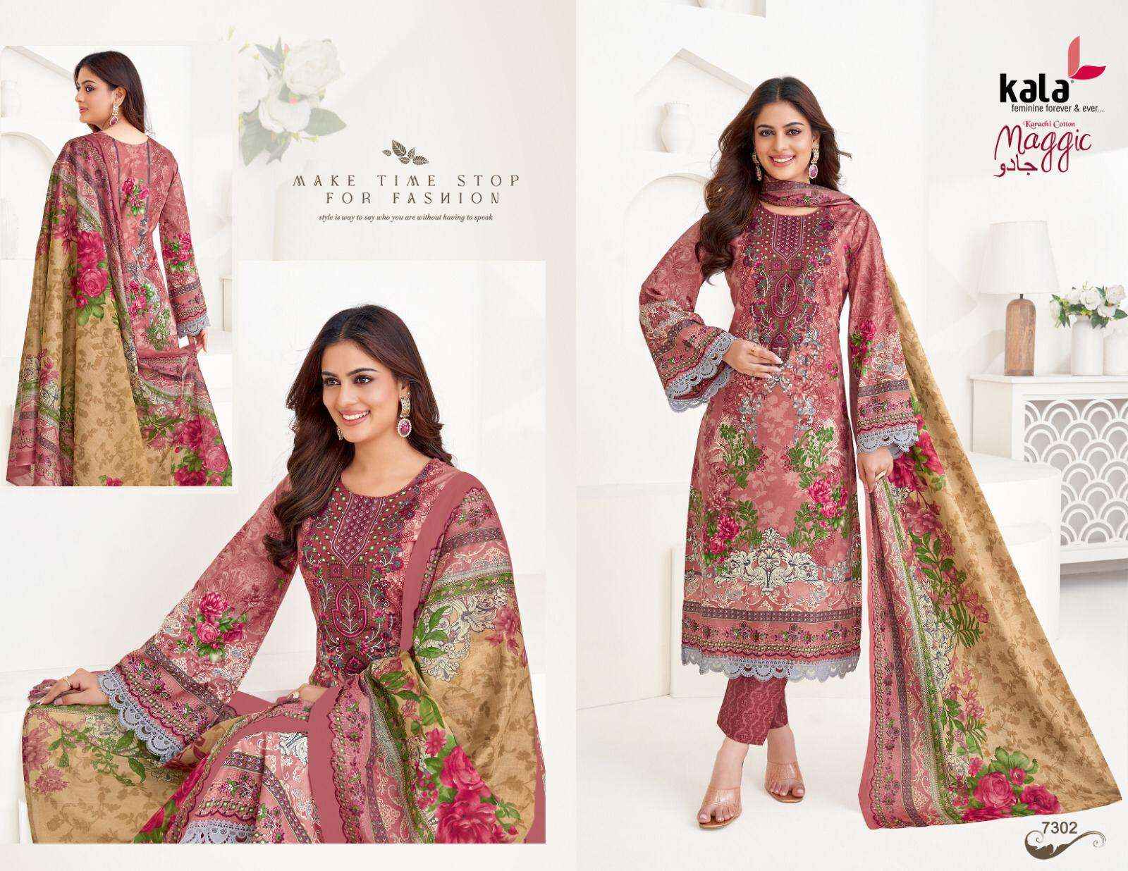 Kala Maggic Vol 22 Cotton Dress Material 12 pcs Catalogue