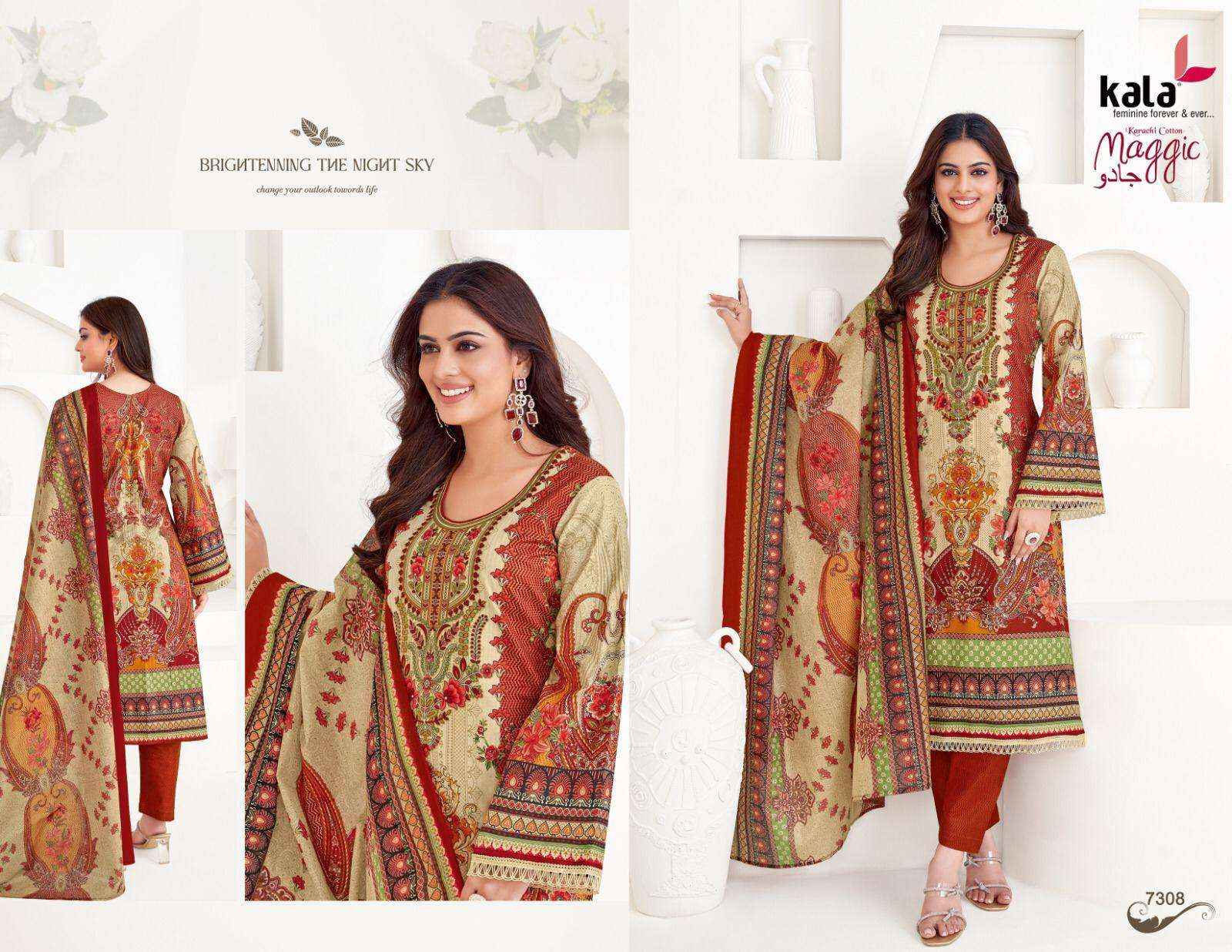Kala Maggic Vol 22 Cotton Dress Material 12 pcs Catalogue