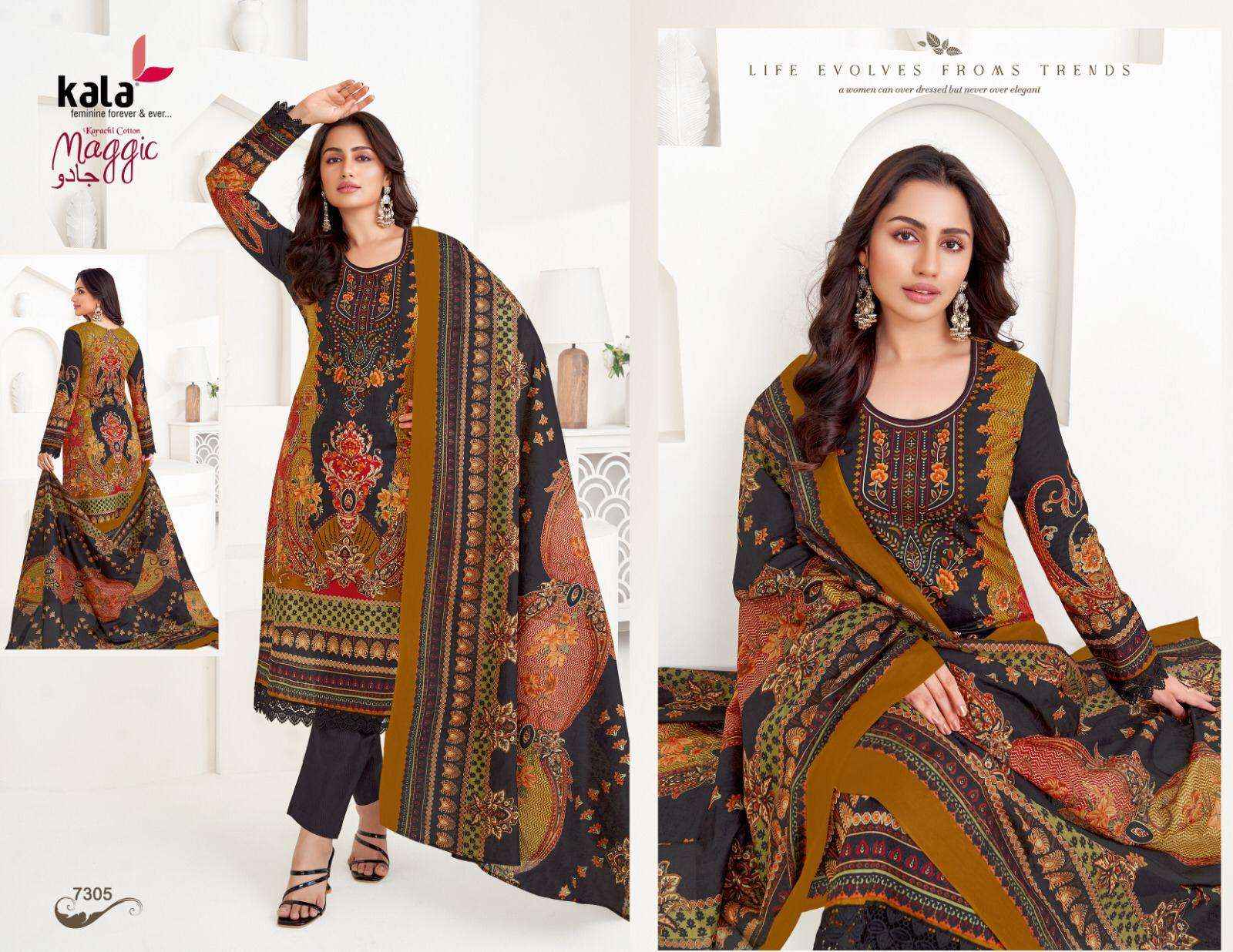 Kala Maggic Vol 22 Cotton Dress Material 12 pcs Catalogue