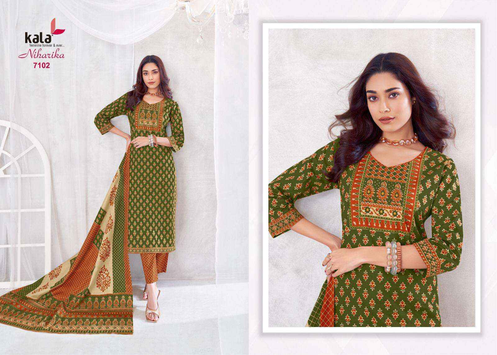 Kala Niharika Vol 4 Cotton Dress Material 8 pcs Catalogue