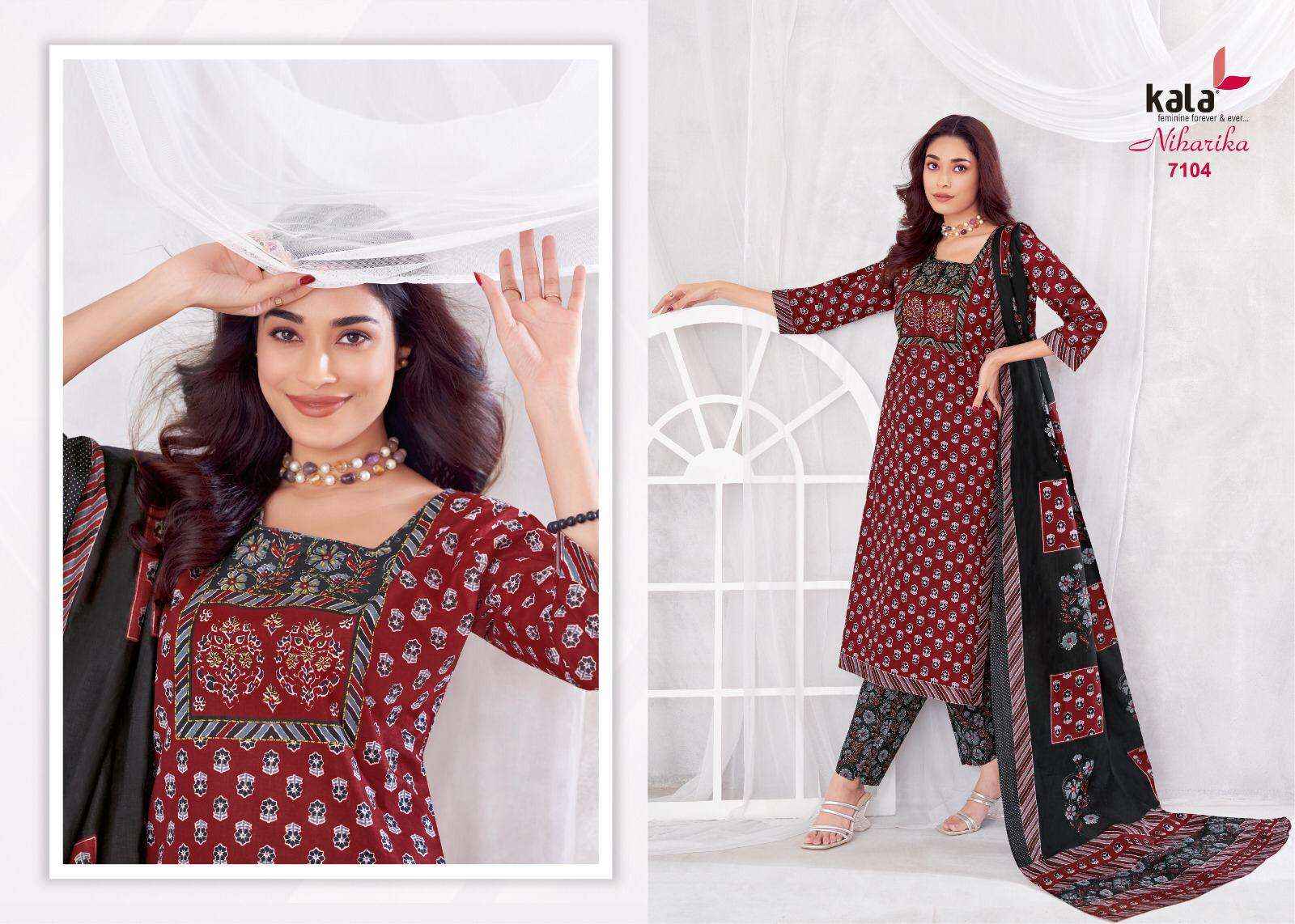 Kala Niharika Vol 4 Cotton Dress Material 8 pcs Catalogue