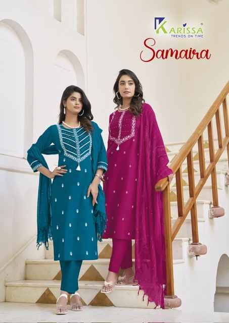 Karissa Samaira Cotton Kurti Combo 4 pcs Catalogue