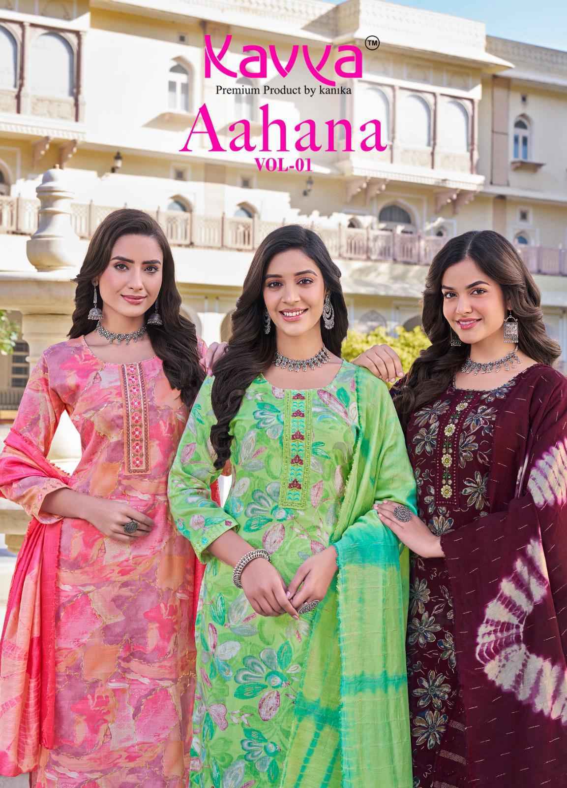 Kavya Aahana Vol-1 Capsule Readymade Suit (10 pcs Catalogue)