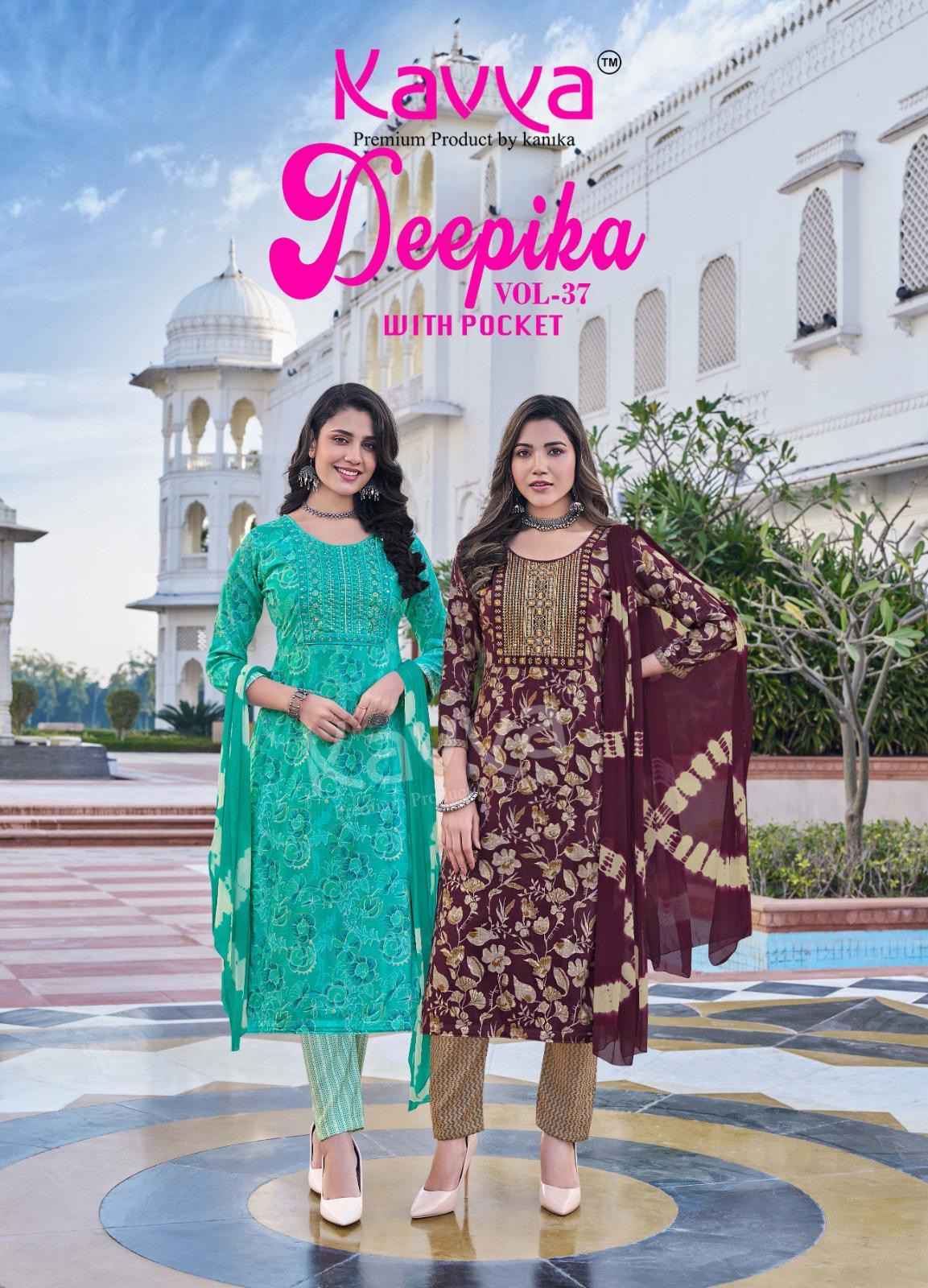 Kavya Deepika Vol-37 Viscouse Readymade Suit (10 pcs Catalogue)