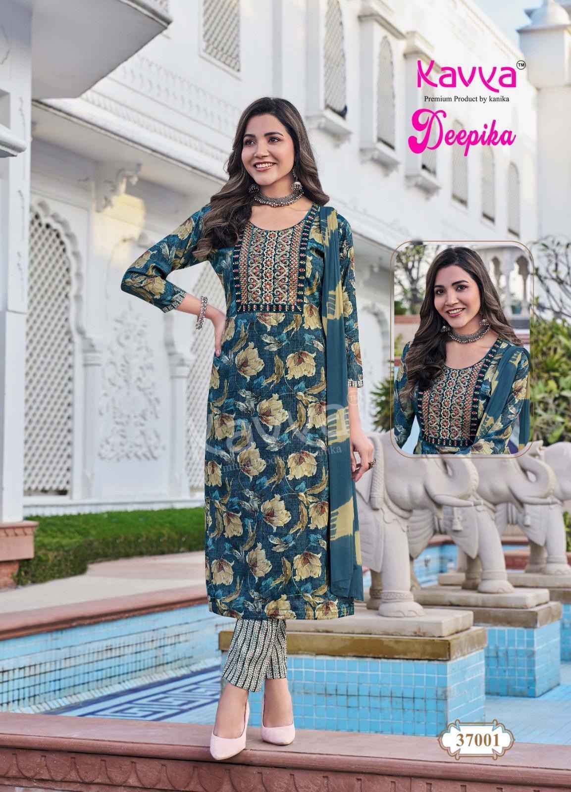 Kavya Deepika Vol-37 Viscouse Readymade Suit (10 pcs Catalogue)