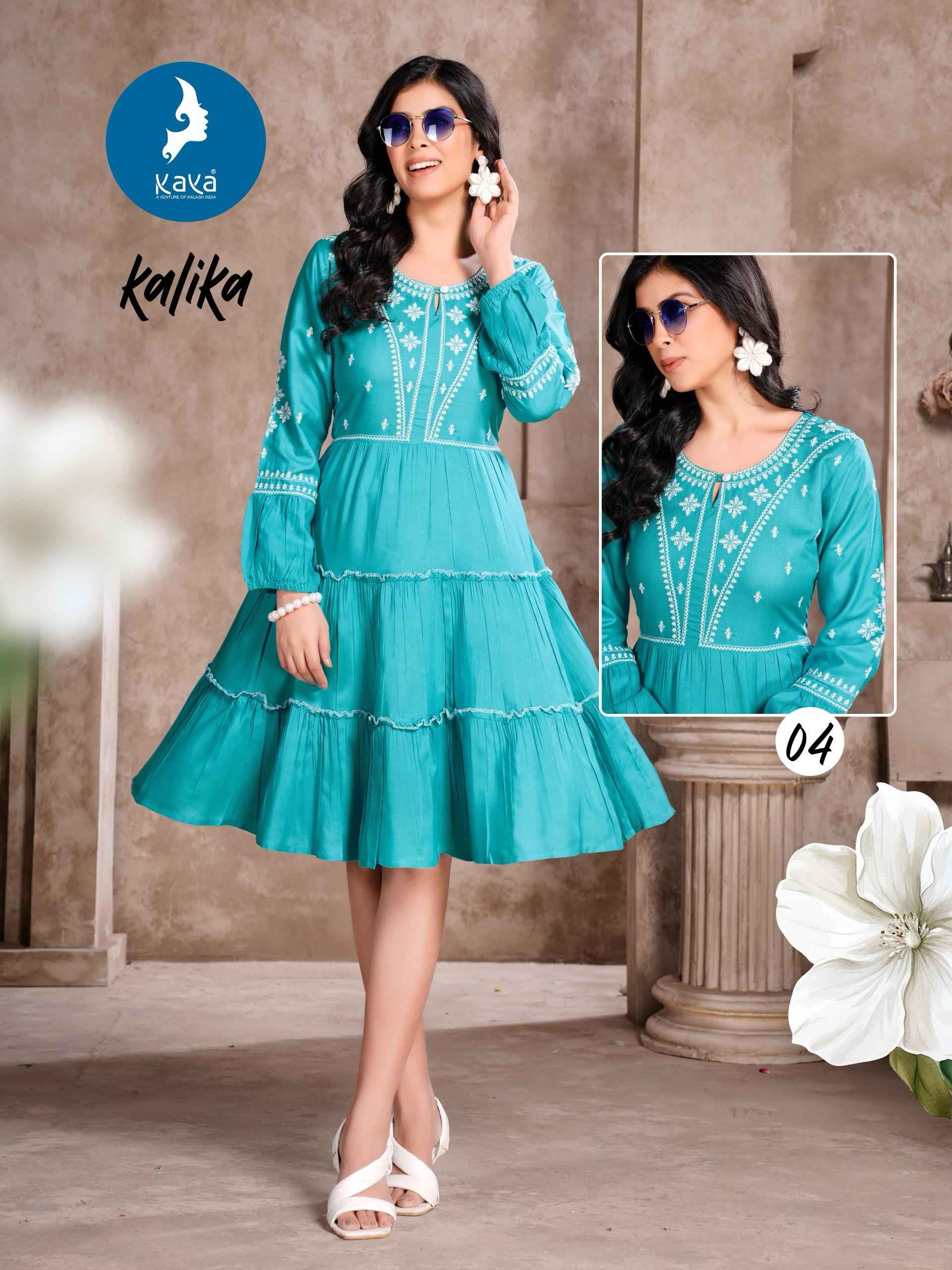Kaya Kalika Rayon Kurti 6 pcs Catalogue