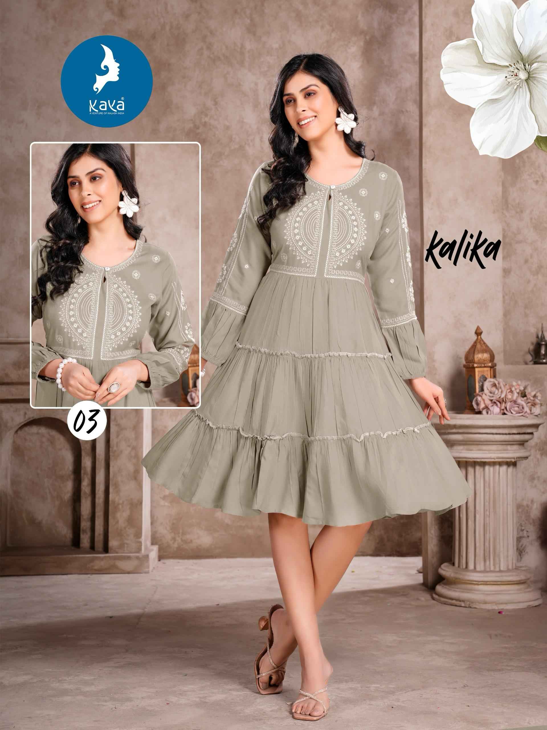 Kaya Kalika Rayon Kurti 6 pcs Catalogue