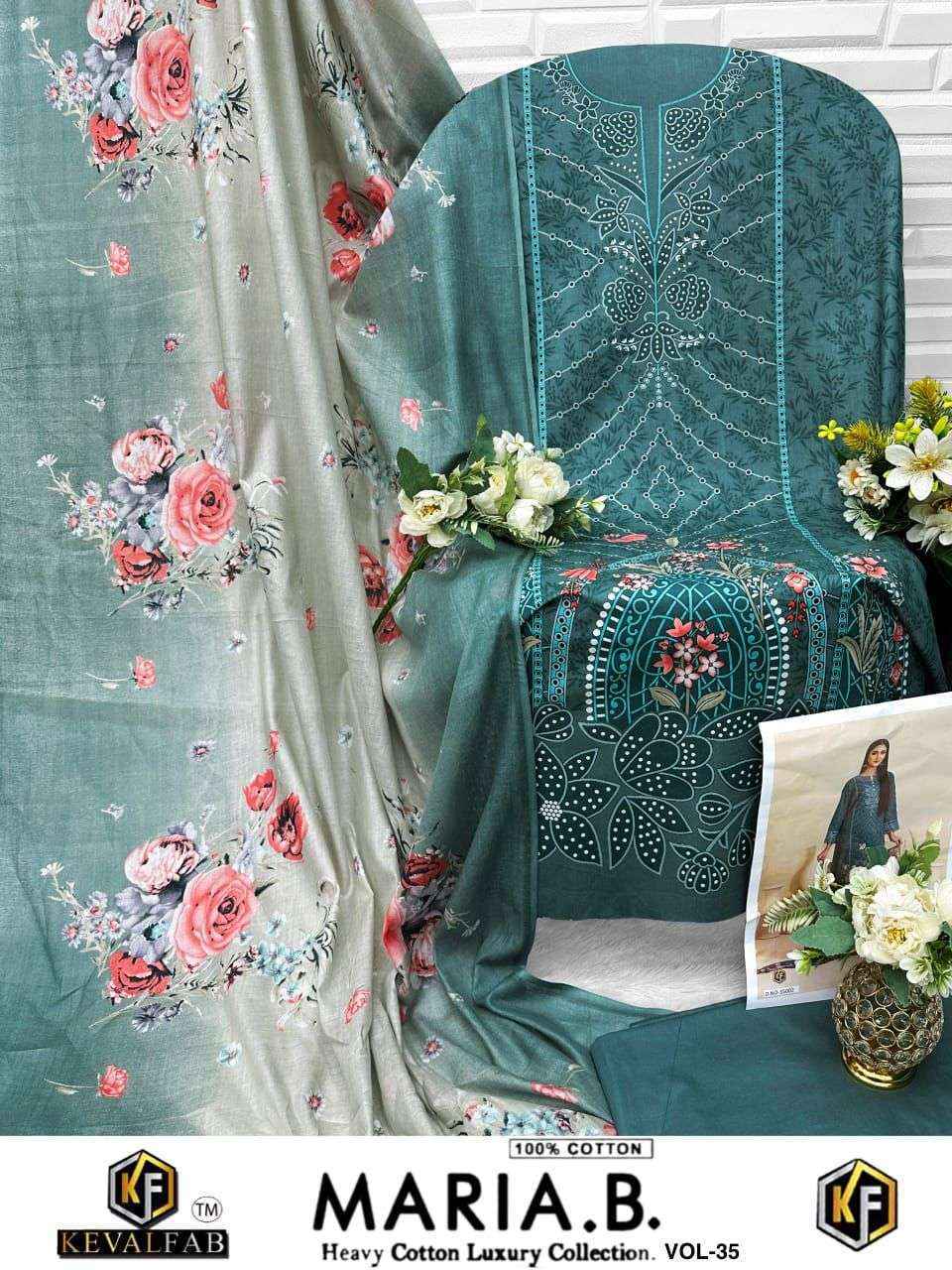 Keval Fab Maria B Vol-35 Cotton Dress Material (6 pcs Catalogue)