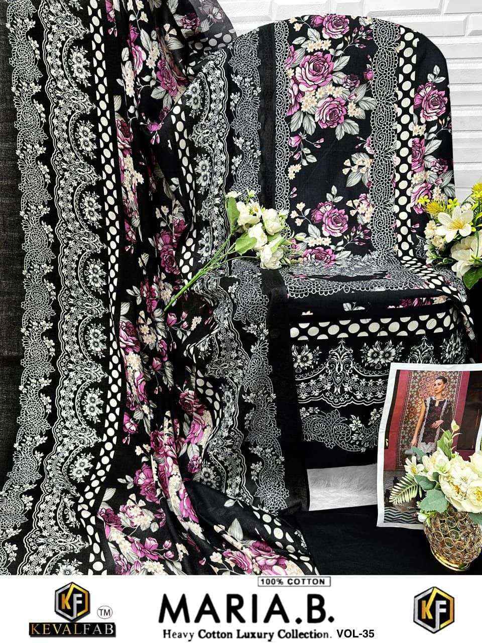 Keval Fab Maria B Vol-35 Cotton Dress Material (6 pcs Catalogue)