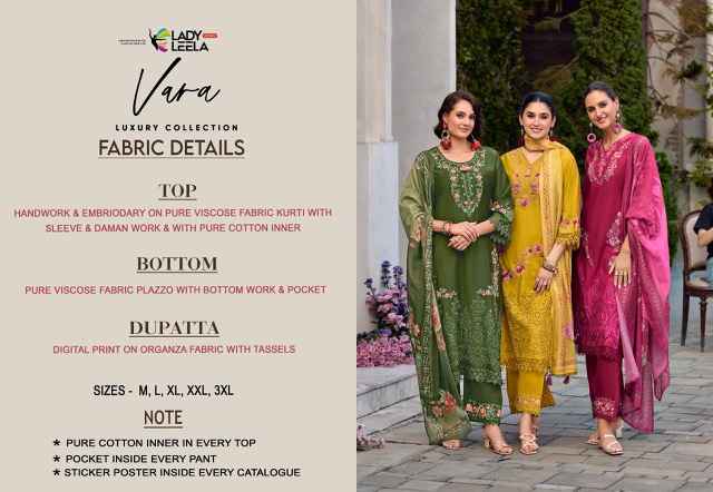Lady Leela Vara Viscouse Kurti Combo 6 pcs Catalogue
