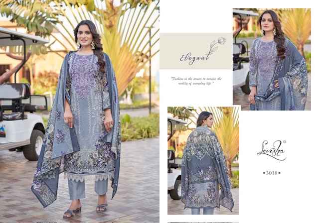Levisha Anarkali Cotton Dress Material 9 pcs Catalogue