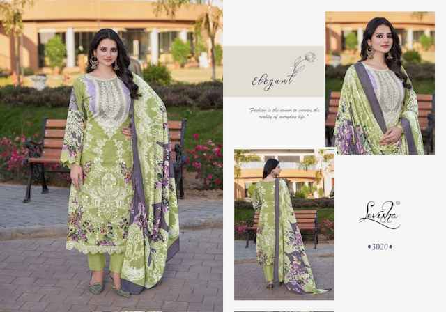 Levisha Anarkali Cotton Dress Material 9 pcs Catalogue