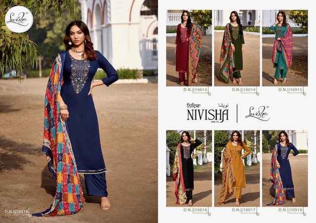Levisha Nivisha Vol 10 Rayon Dress Material 6 pcs Catalogue