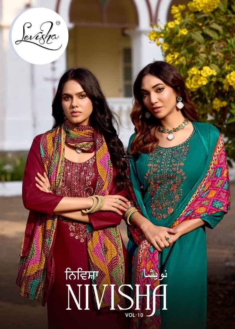 Levisha Nivisha Vol 10 Rayon Dress Material 6 pcs Catalogue