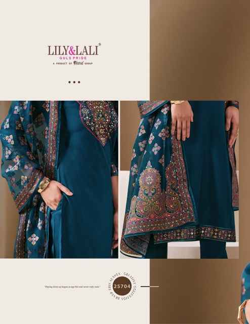 Lily & Lali Brasso Roman Silk Kurti Combo 6 pcs Catalogue