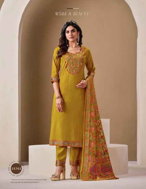 Lily & Lali Brasso Roman Silk Kurti Combo 6 pcs Catalogue