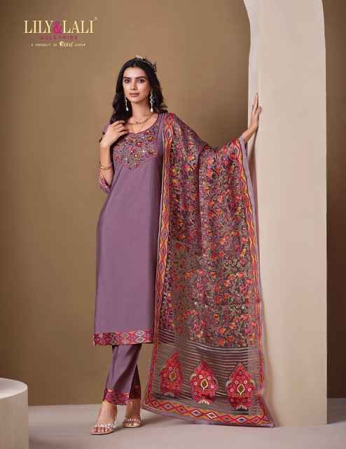 Lily & Lali Brasso Roman Silk Kurti Combo 6 pcs Catalogue