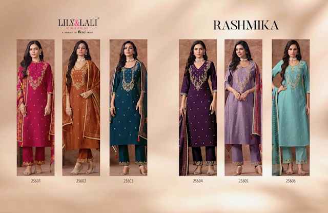 Lily & Lali Rashmika Viscouse Silk Kurti Combo 6 pcs Catalogue