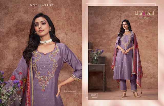 Lily & Lali Rashmika Viscouse Silk Kurti Combo 6 pcs Catalogue
