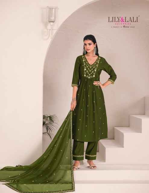 Lily & Lali Zari Viscouse Kurti Combo 6 pcs Catalogue