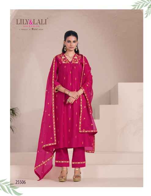 Lily & Lali Zari Viscouse Kurti Combo 6 pcs Catalogue