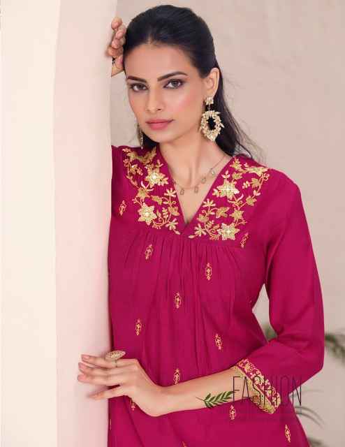Lily & Lali Zari Viscouse Kurti Combo 6 pcs Catalogue