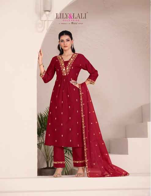 Lily & Lali Zari Viscouse Kurti Combo 6 pcs Catalogue