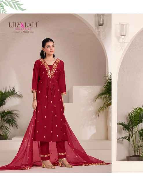 Lily & Lali Zari Viscouse Kurti Combo 6 pcs Catalogue