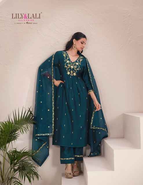 Lily & Lali Zari Viscouse Kurti Combo 6 pcs Catalogue