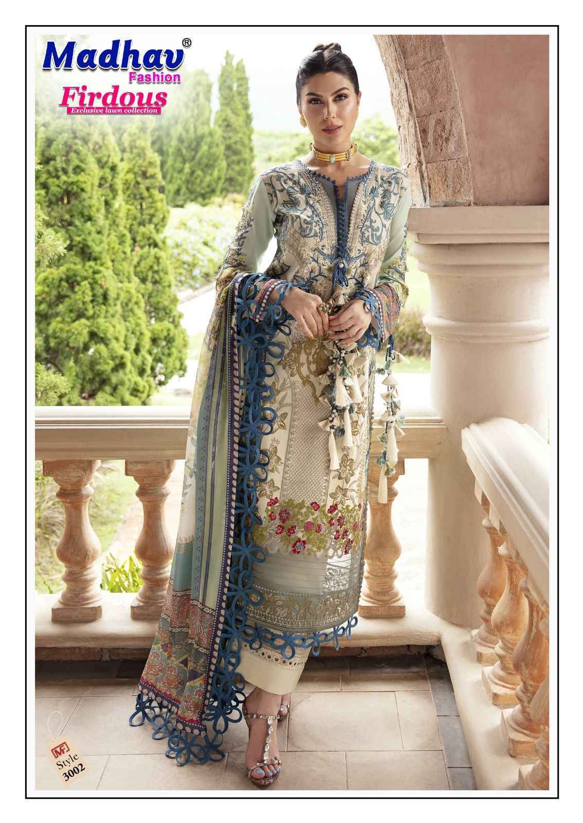 Madhav Fashion Firdous Vol-3 Cotton Dress Material (6 pcs Catalogue)