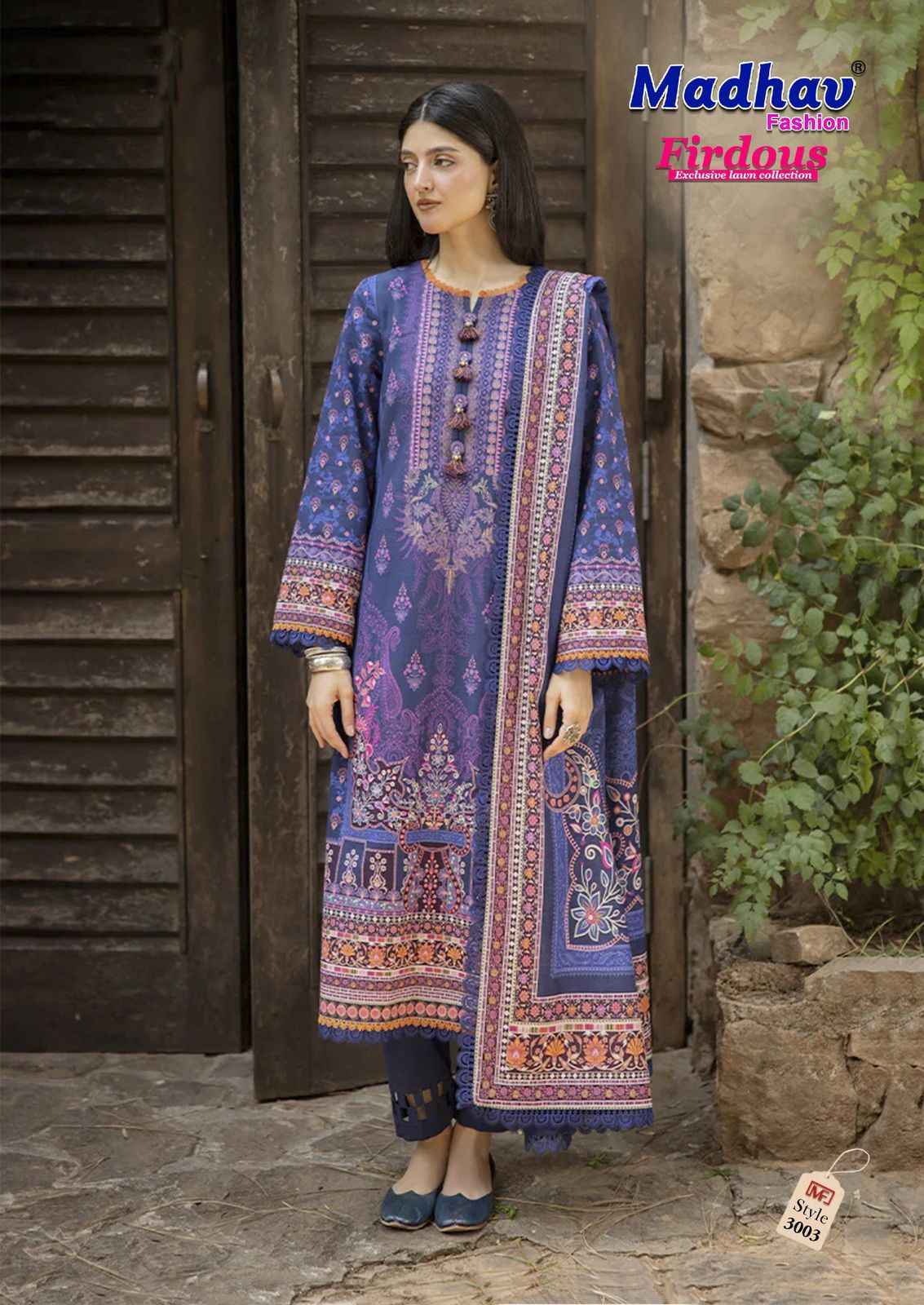 Madhav Fashion Firdous Vol-3 Cotton Dress Material (6 pcs Catalogue)