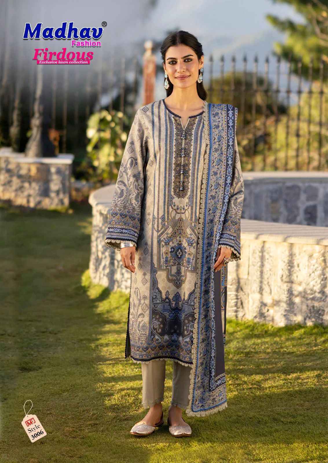 Madhav Fashion Firdous Vol-3 Cotton Dress Material (6 pcs Catalogue)