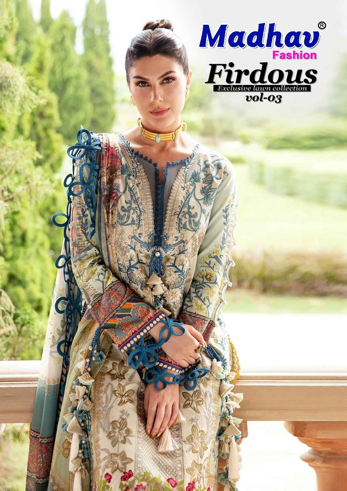 Madhav Fashion Firdous Vol-3 Cotton Dress Material (6 pcs Catalogue)