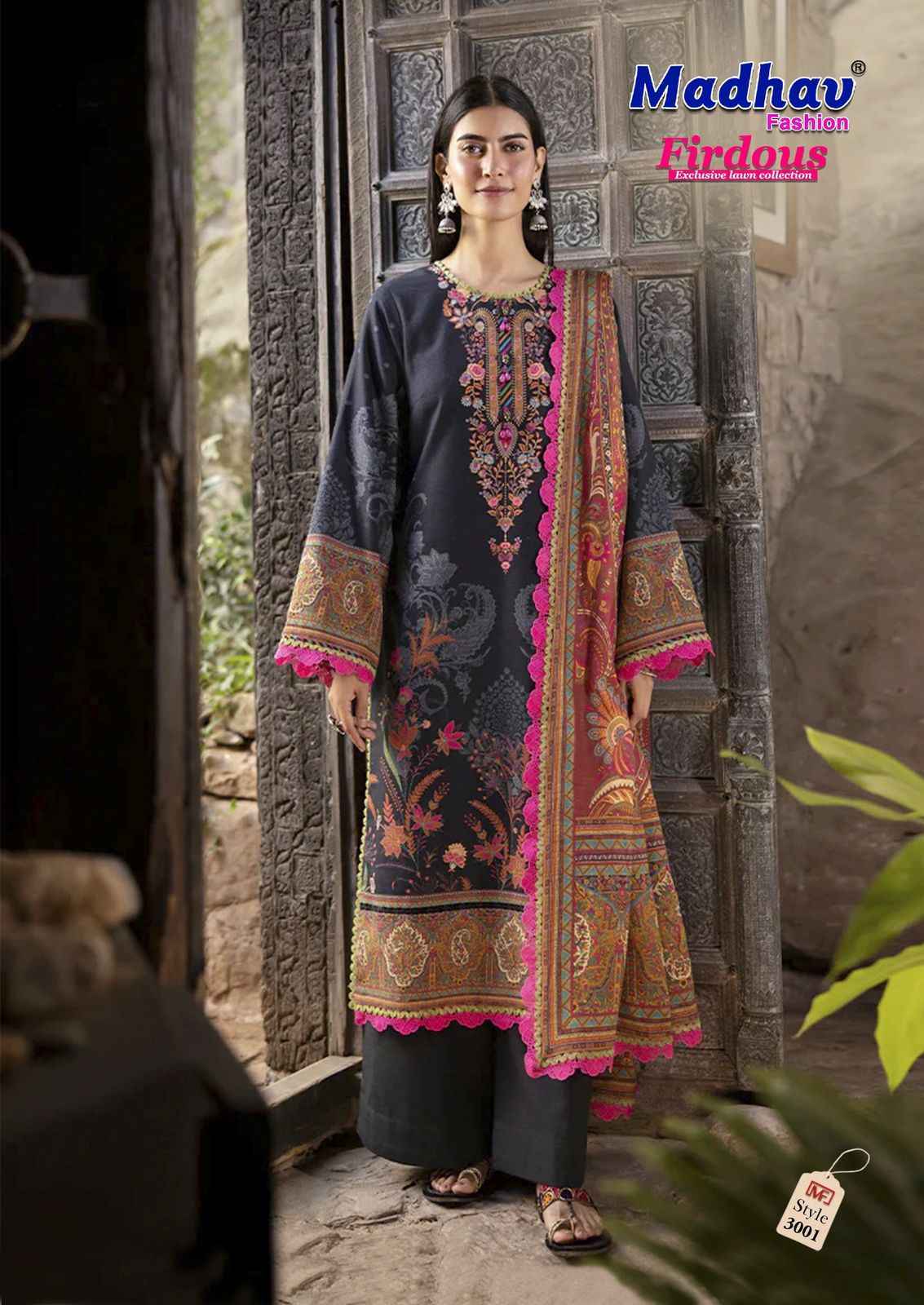 Madhav Fashion Firdous Vol-3 Cotton Dress Material (6 pcs Catalogue)