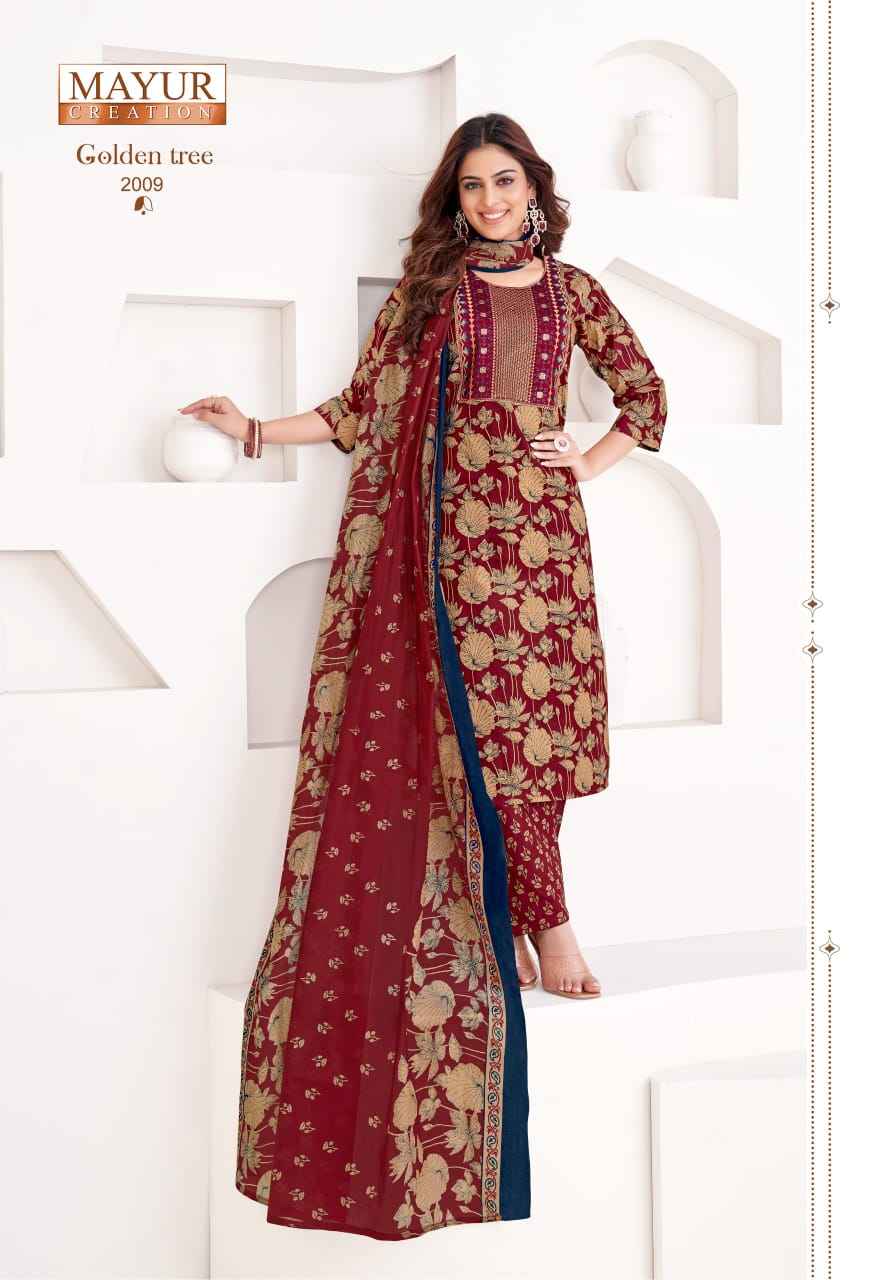 Mayur Creation Golden Tree Vol-2 Cotton Readymade Suit (10 pcs Catalogue)