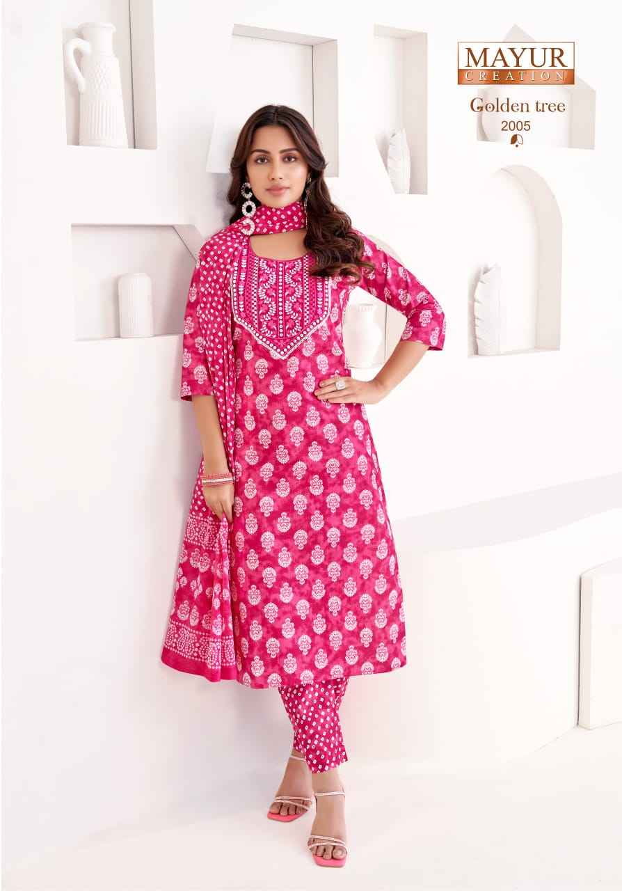 Mayur Creation Golden Tree Vol-2 Cotton Readymade Suit (10 pcs Catalogue)