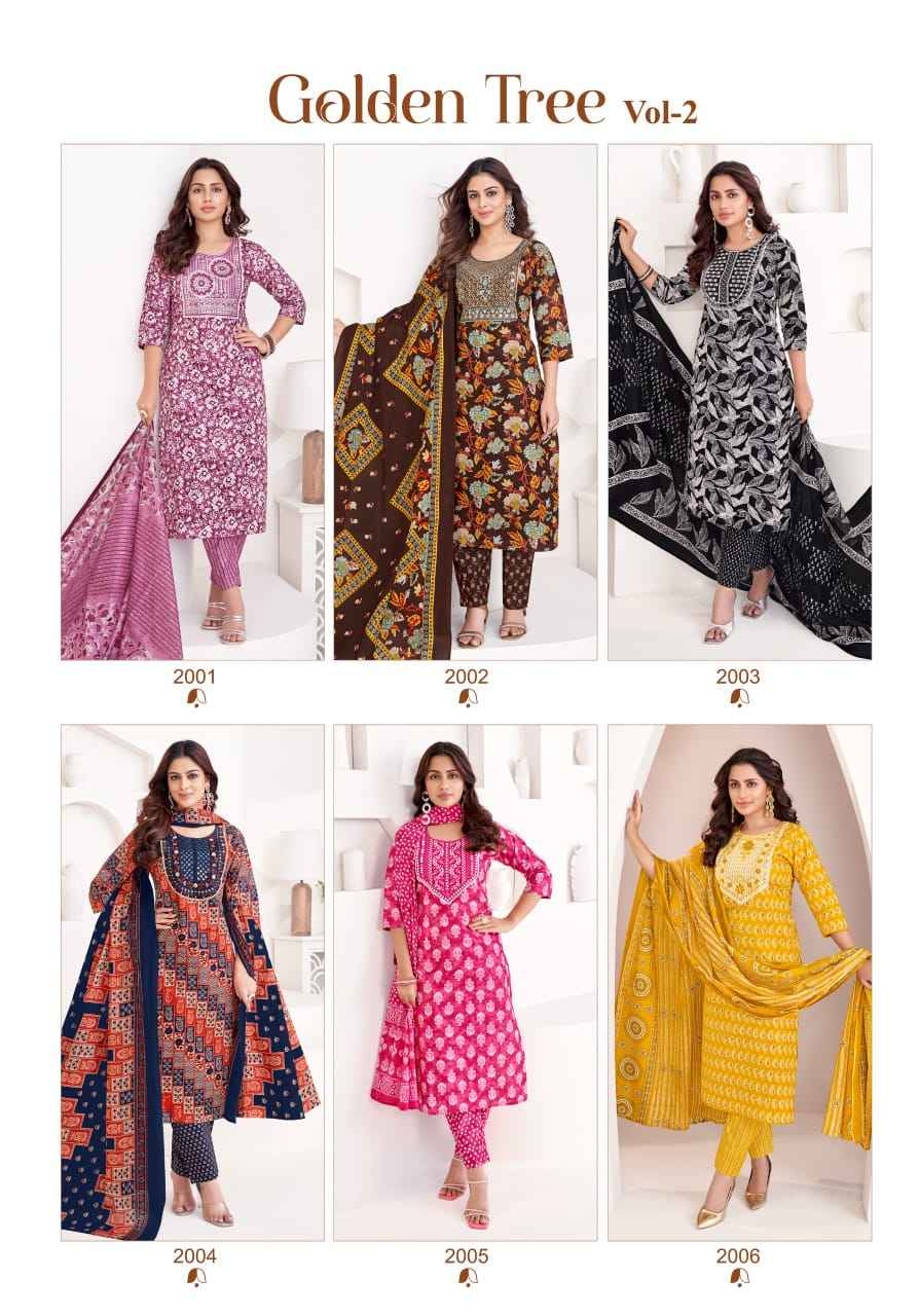 Mayur Creation Golden Tree Vol-2 Cotton Readymade Suit (10 pcs Catalogue)