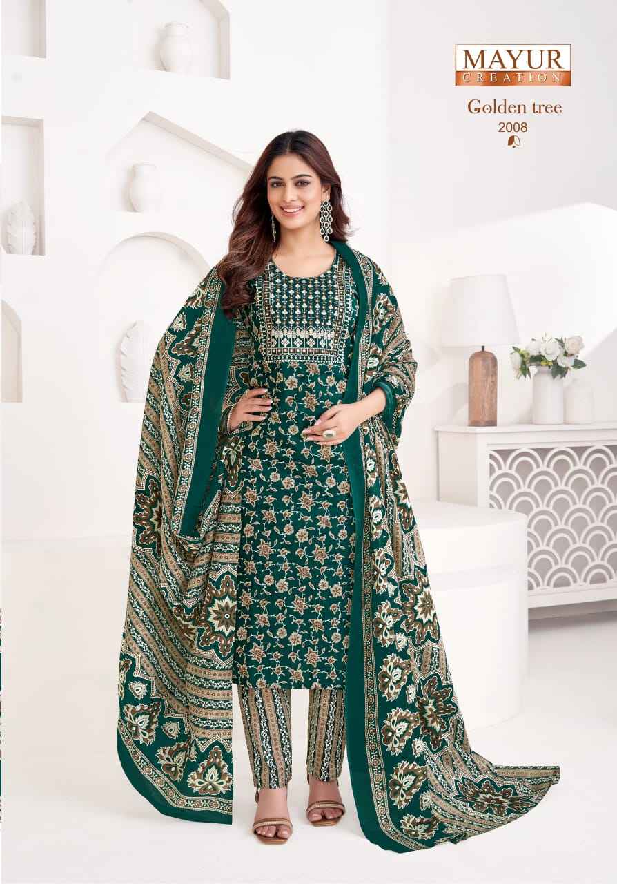 Mayur Creation Golden Tree Vol-2 Cotton Readymade Suit (10 pcs Catalogue)
