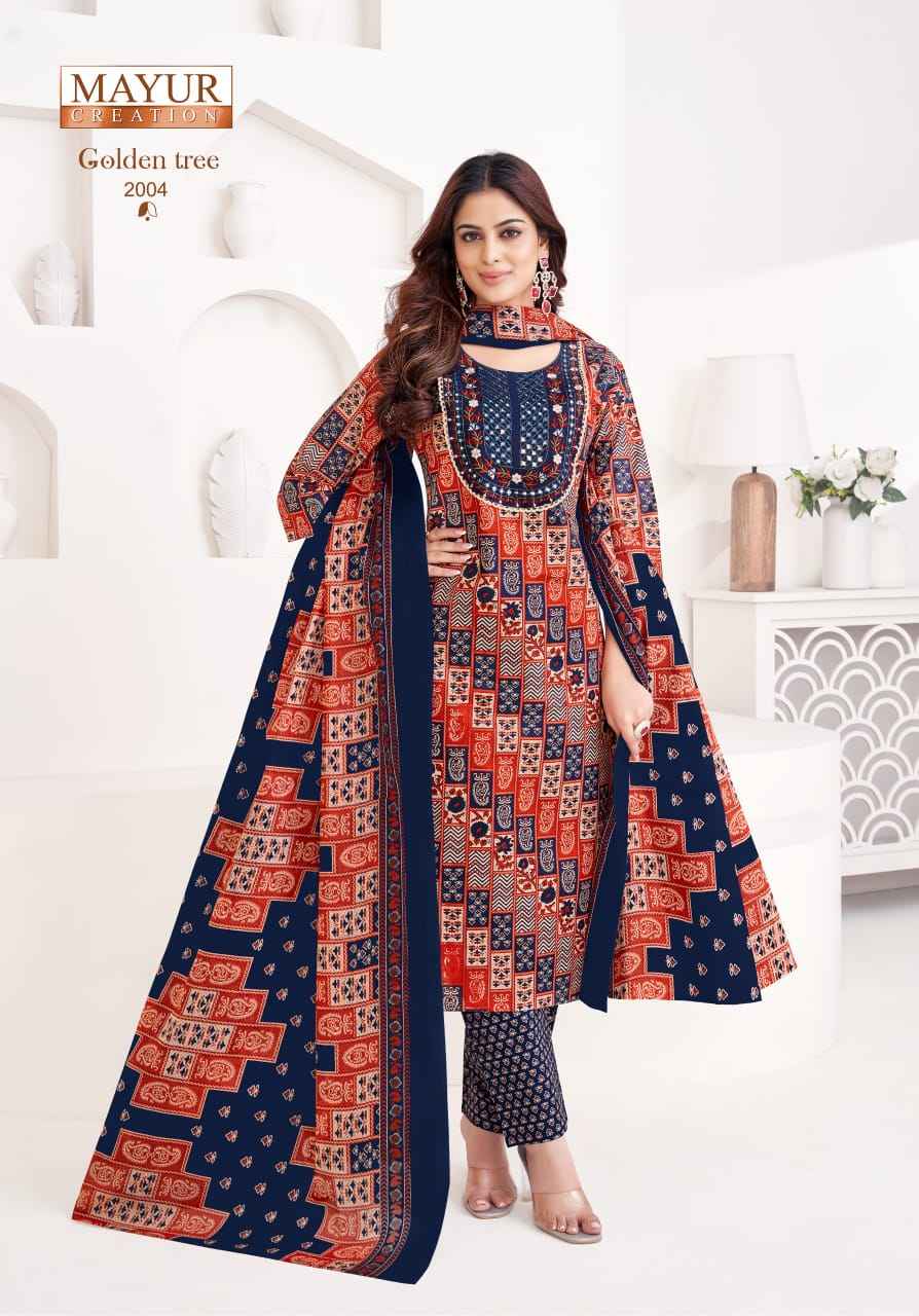 Mayur Creation Golden Tree Vol-2 Cotton Readymade Suit (10 pcs Catalogue)