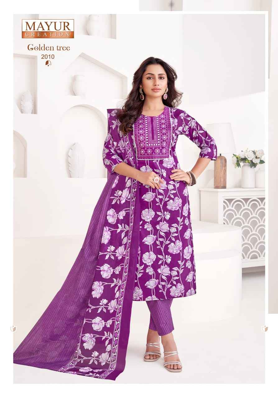Mayur Creation Golden Tree Vol-2 Cotton Readymade Suit (10 pcs Catalogue)