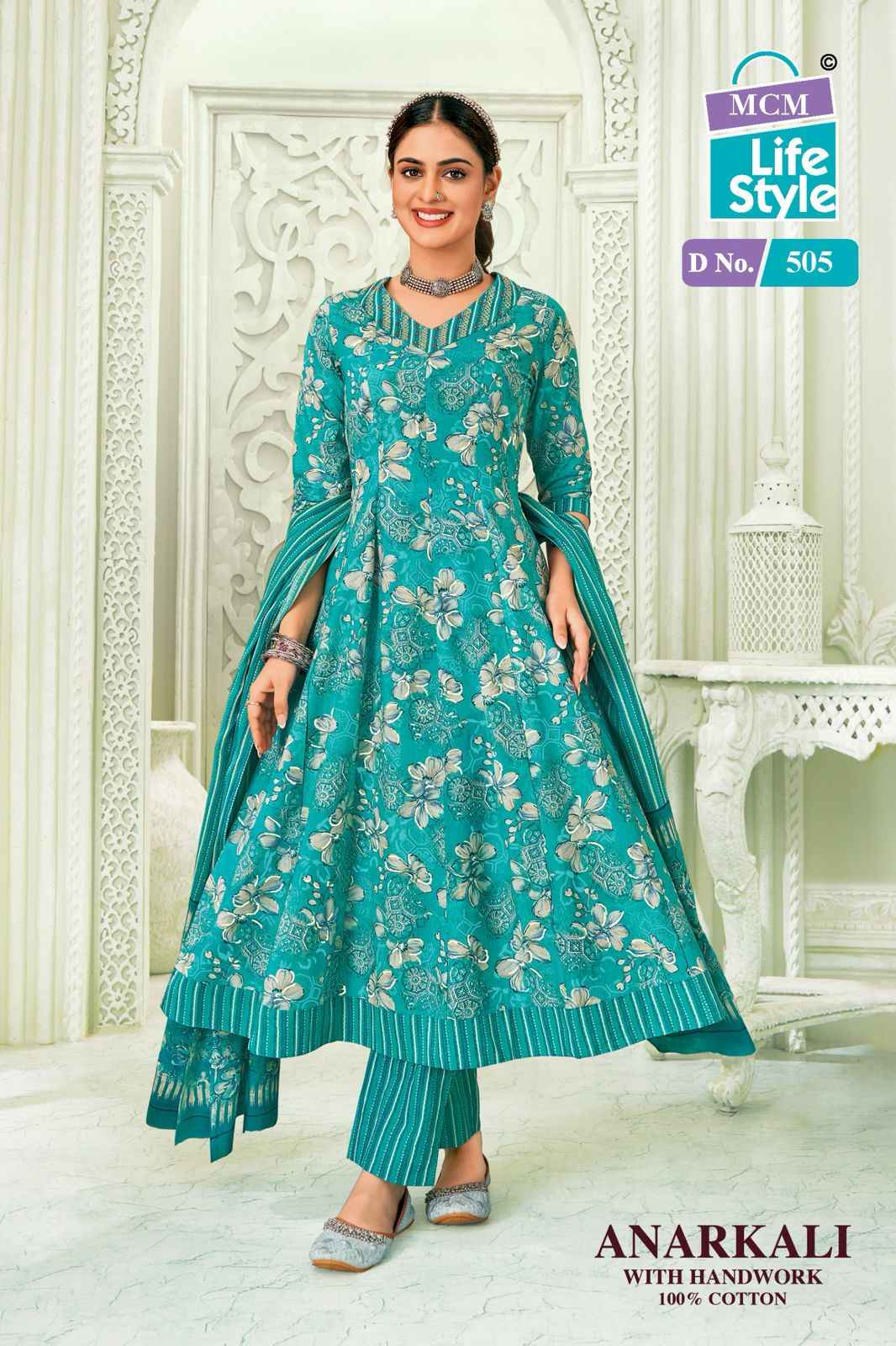 MCM Lifestyle Anarkali Vol 5 Cotton Kurti Combo 10 pcs Catalogue