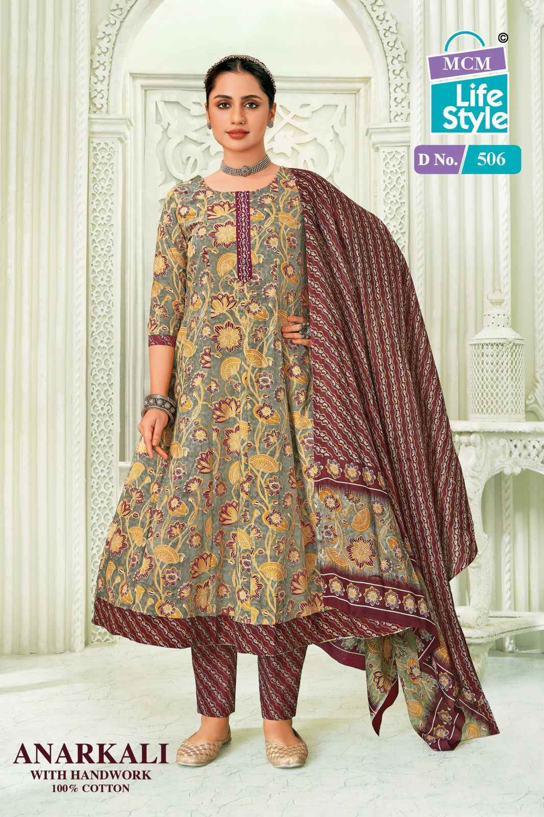 MCM Lifestyle Anarkali Vol 5 Cotton Kurti Combo 10 pcs Catalogue