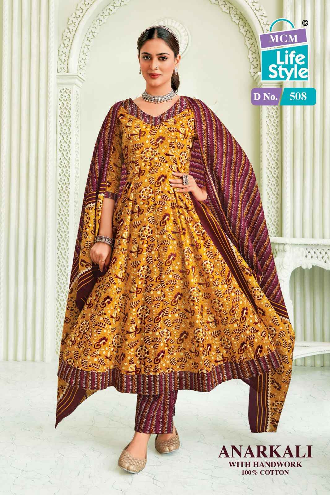 MCM Lifestyle Anarkali Vol 5 Cotton Kurti Combo 10 pcs Catalogue