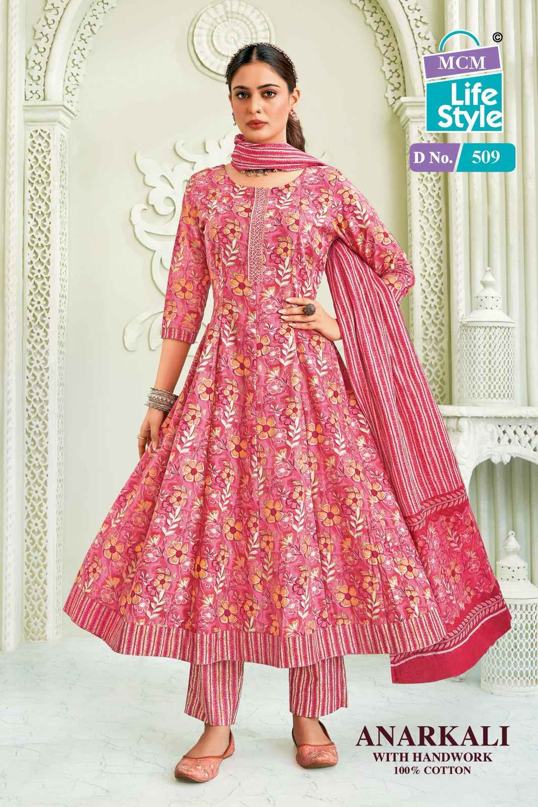 MCM Lifestyle Anarkali Vol 5 Cotton Kurti Combo 10 pcs Catalogue