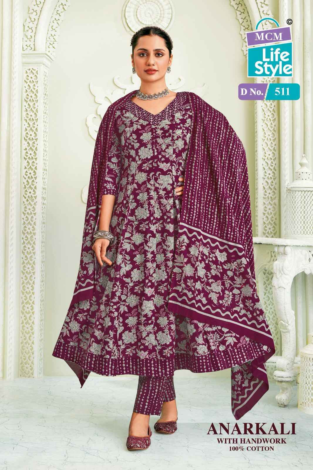 MCM Lifestyle Anarkali Vol 5 Cotton Kurti Combo 10 pcs Catalogue