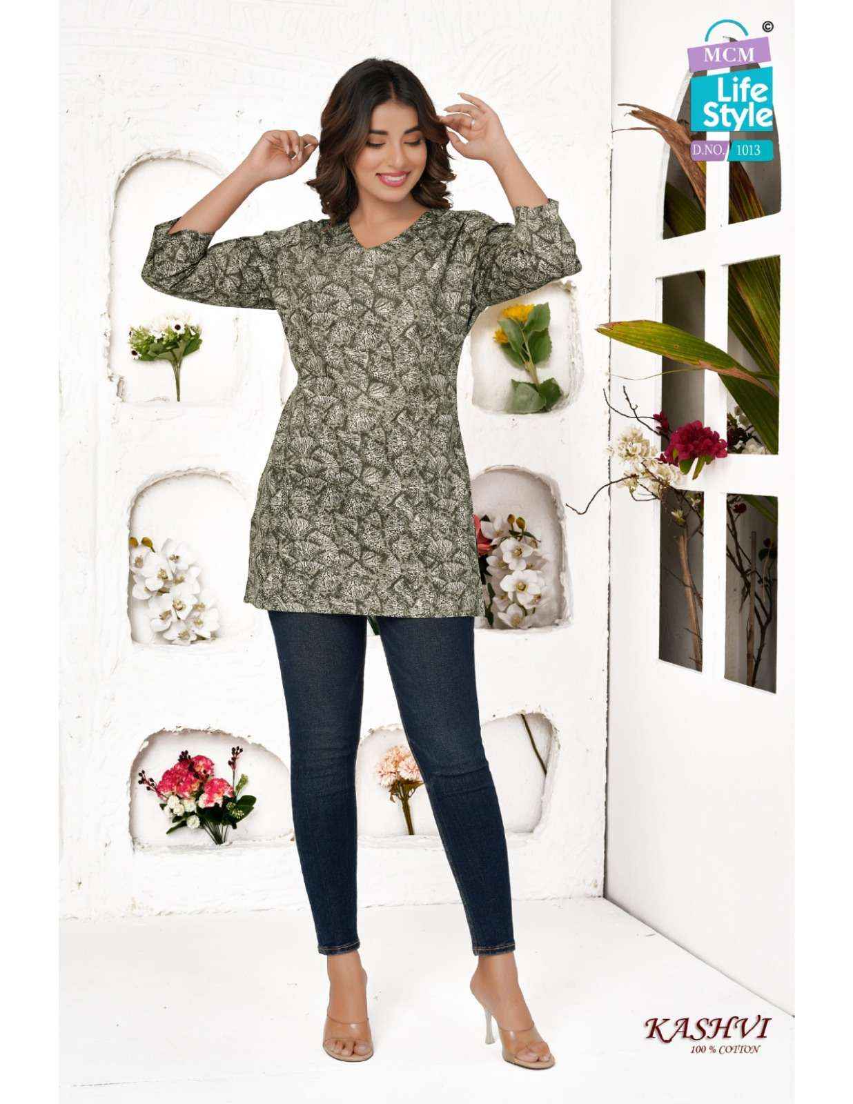 MCM Lifestyle Kashvi Hit List Short Cotton Kurti 20 pcs Catalogue
