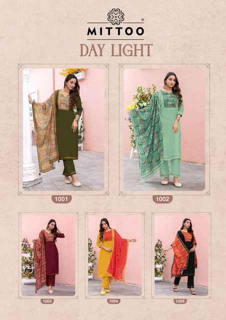 Mittoo Day Light Modal Silk Kurti Combo 5 pcs Catalogue