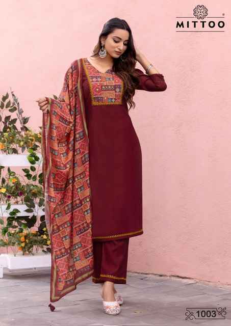 Mittoo Day Light Modal Silk Kurti Combo 5 pcs Catalogue